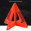 Portable Car Auto Reflective Traffic Warning Sign Triangle Foldable Solid Standing Tripod Road Emergency Standby 6