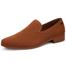UUBARIS Mens Loafers Dress Shoes Slip On Driving Shoes classic Tuxedo Knit Walking Shoes camel Size 13