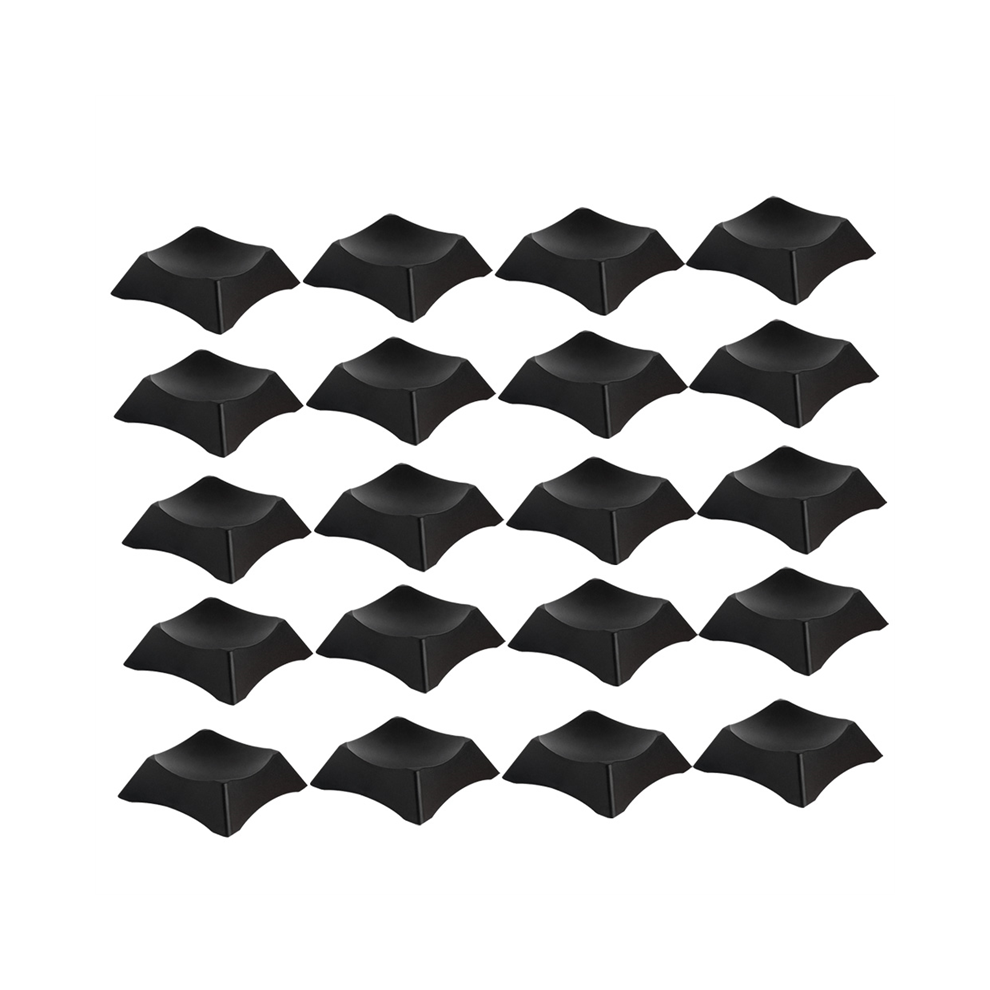 Jojomino 20Pcs Ball Stand Display Holder Rack Support Base For Football Rugby Crystal Soccer Volleyball Basketball Black