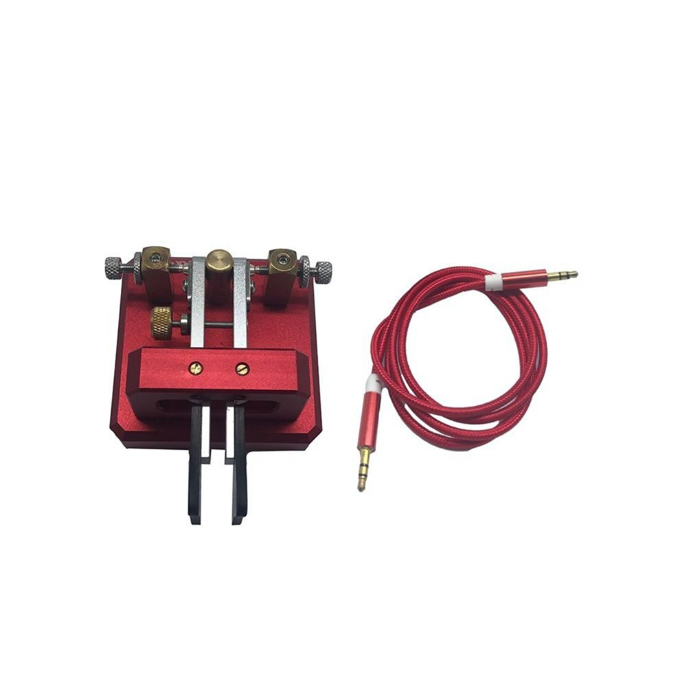 Automatic Morse Dual-Paddle Telegraph Key Cw For Ham Radio Users Amateur Ham Radio Paddle Red 4851945508436