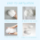 9PCS Clouds Decorations for Ceiling, Cotton Simulation Hanging Cloud Decoration, 3D Artificial Props 4