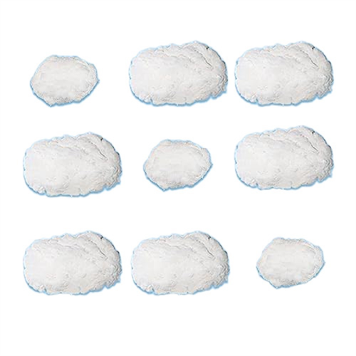 9PCS Clouds Decorations for Ceiling, Cotton Simulation Hanging Cloud Decoration, 3D Artificial Props 1
