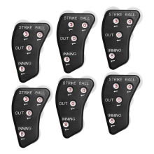 Clicker per arbitro di baseball a 4 ruote - Indicatore per arbitro - Contatore pratico per il segnapunti che registra gli out