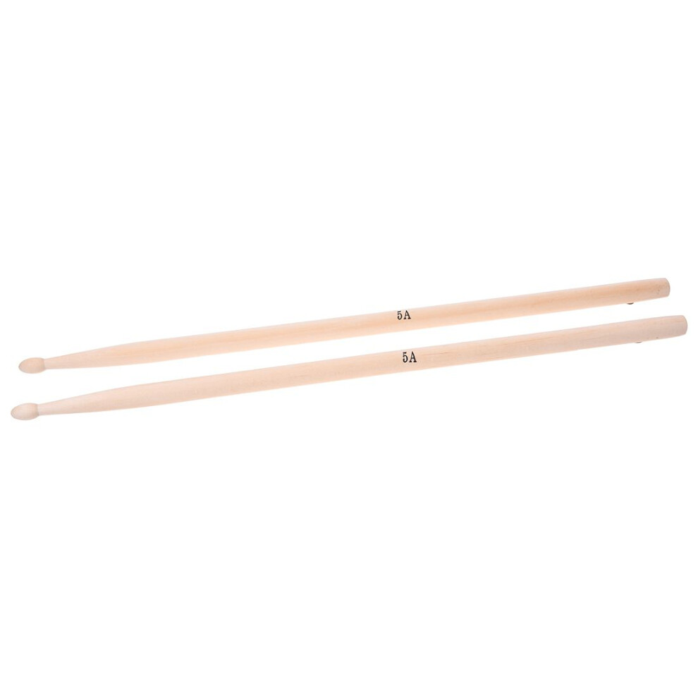 Paire de baguettes en bois d'érable 5A pour batterie professionnelle