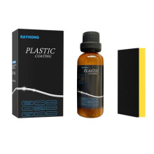 Detergent 50ML Car Plastic Restorer,Nano Plastic Refreshing Back To Black Car Plastic Revitalizing Coating Agent,Plastic Parts Refurbish Agent,Black P