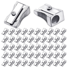 96 stuks metalen mini-puntenslijpers, handzame enkelgats aluminiumlegering handmatige puntenslijper
