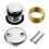 Chrome Tip Toe Bathtub Tub Drain Conversion Kit Assembly, Trim With Two Hole Overflow Faceplate 2