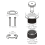 Chrome Tip Toe Bathtub Tub Drain Conversion Kit Assembly, Trim With Two Hole Overflow Faceplate 6