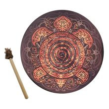 Tamburi sciamanici, design decorativo a forma di albero da 10 pollici con bacchette, tamburi curativi sonori per musica spirituale