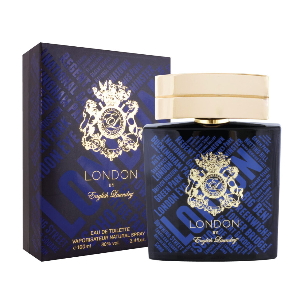 English Laundry Black London Eau De Toilette Spray 3.4 Fl. Oz
