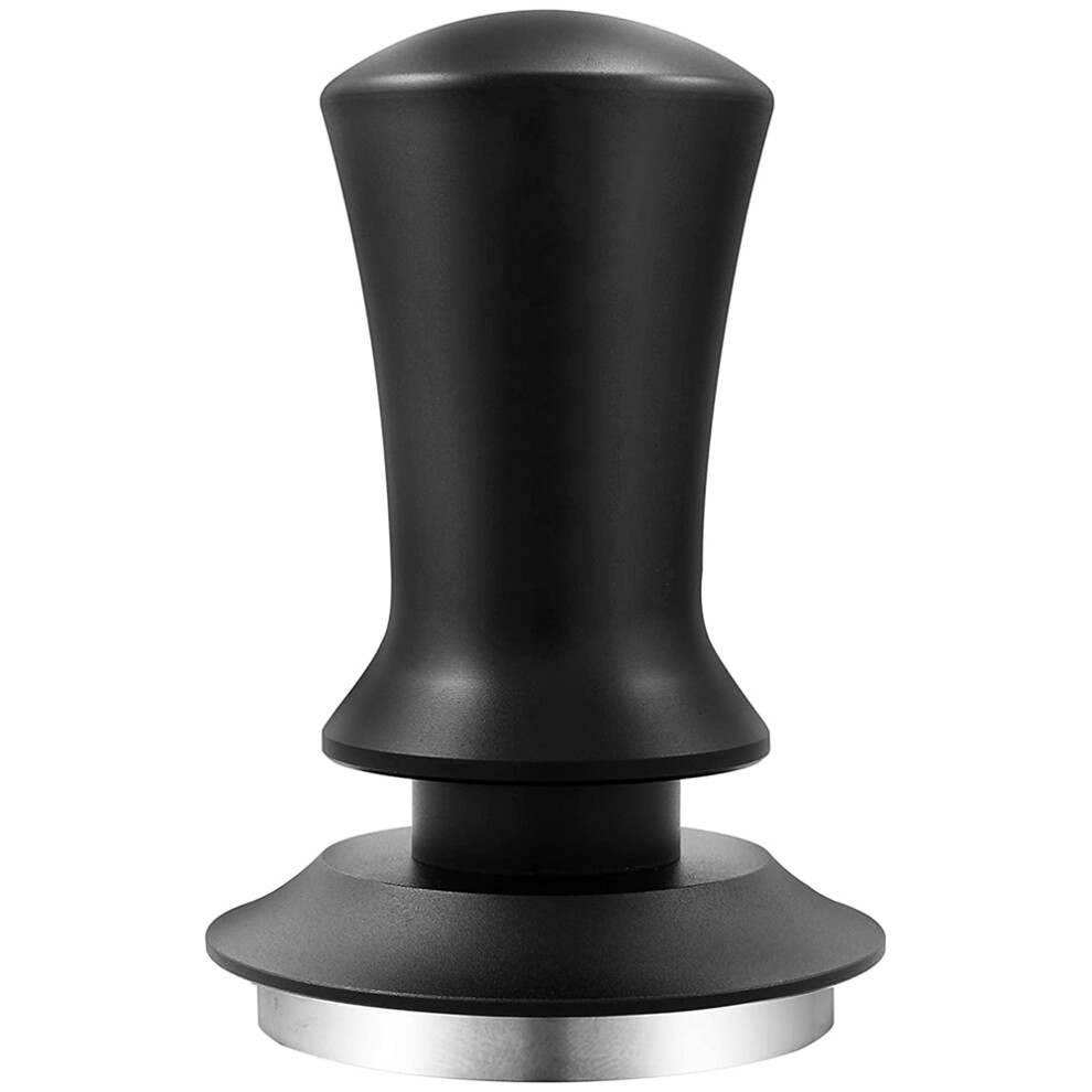 Pressino Per Caffè, Pressino Per Caffè Espresso Premium Con Molla Calibrata, Base In Acciaio Inossidabile Nero 58 Mm