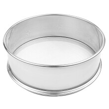 Vollum rozsdamentes acl lisztszita finomhls kerek lisztszitl stshez 16,5"""" tmro x 2,88"" magas; A lyuk tmroje 0,3 mm
