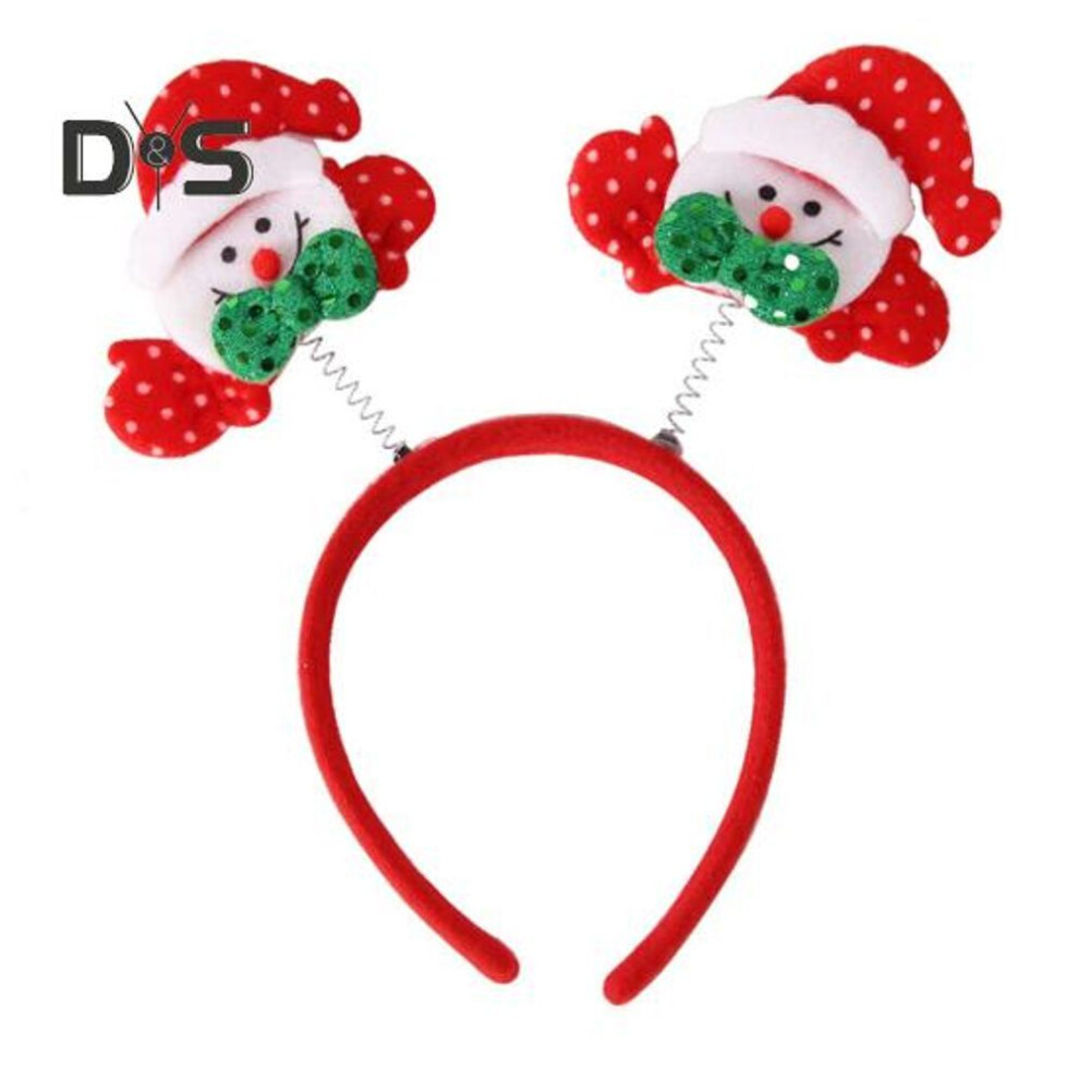 (as the picture, E) Christmas Headband Reindeer Antler Santa Tree Star Hairband Holiday Dress-up Hair Hoop Party Cosplay Accessory for Women Kids