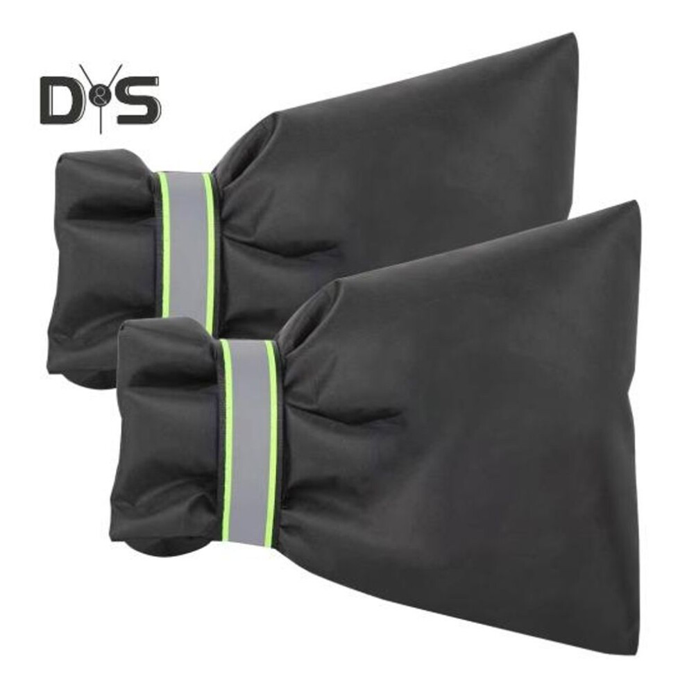 (as the picture, 2pcs) 1/2pcs Outdoor Faucet Covers With Reflective Strip Waterproof Thermal Insulation Easy To Install Faucet Protector Covers