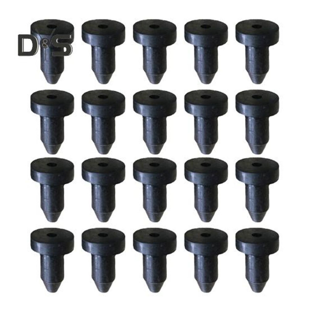 20pcs Kayak Drain Stoppers 1/2in Diameter Rubber Scupper Plugs Canoe Holes Stoppers Kayak Boat Push-in Drain Stopper Kit