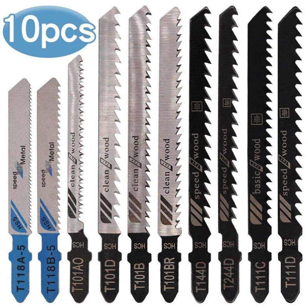 10 Piece Set Of Curved Saw Blades, 10pc Metal Fine Toothed Medium Toothed Saw Blades, Aluminum Woodworking Saw Blade Combination Set