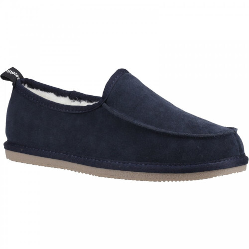 Hush Puppies (7 (Adults')) Charles | Navy | Mens Memory Foam Slipper 2