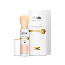 ISDIN Mineral Brush Powder Facial Poluci   n y Protecci   n de Luz Azul un Complemento a tu Rutina de Protecci   n Solar Apto para Pieles Sensibles