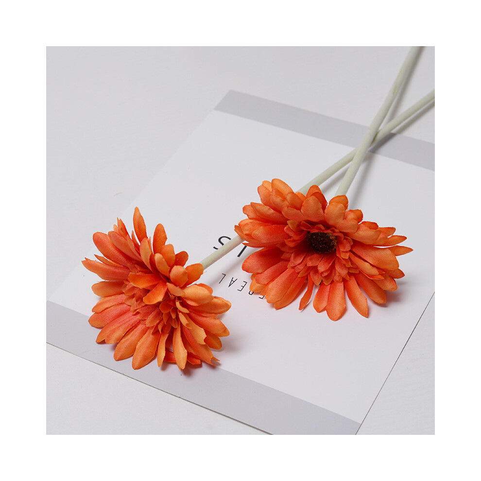 (Orange) Gerbera Bolus Jamesonii Faux Flower Artificial Plant Ornament Home Decor For-image-OPC-PH9NRCB-NEW
