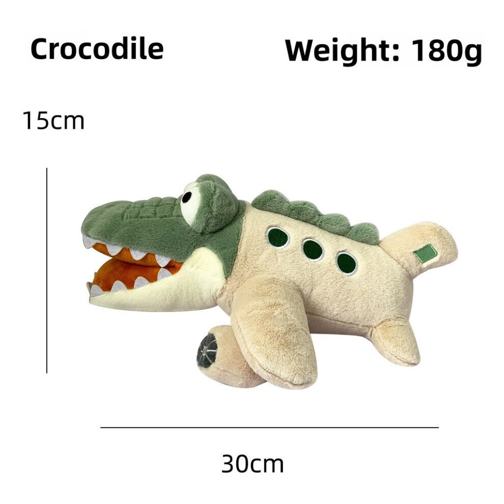 (Crocodile) Crocodile Shark Tungtungsahur Wooden Stick Human Dolphin Cartoon Plush Toy-image-OPC-PH9NS72-NEW