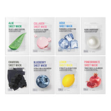 EUNYUL [PAKKE MED 40] Purity Sheet Mask Pack 8 typer x 5 s?t Bulk Face Mask Pack Koreansk hudpleje