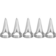 5 STK Silver Finger Kl?er Cosplay Kl?er Ringe Punk Rock Negle Finger Armor Gothic Talon Negle Fingerspids Kl? H?rskilning Valg af Sektioneringsv?