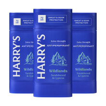 Harry's Extra-Strength Antiperspirant Deodorant Sweat & Odor Control Antiperspirant for Men Wildlands 2.5 oz Pack of 3