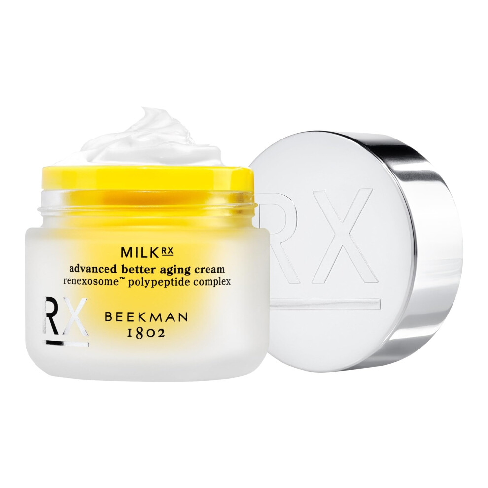 Beekman 1802 Milk RX Advanced Better Aging Face Cream - Goat Milk Protein Exosomes & Polypeptide Facial Moisturizer - Doctor Formulated for Collagen B