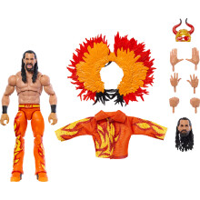 Mattel WWE Ultimate Edition Fan Takeover Actionfigur Seth Rollins Sammlerstckset mit austauschbaren Zubehr wie zustzlichen Kpfen und austausc