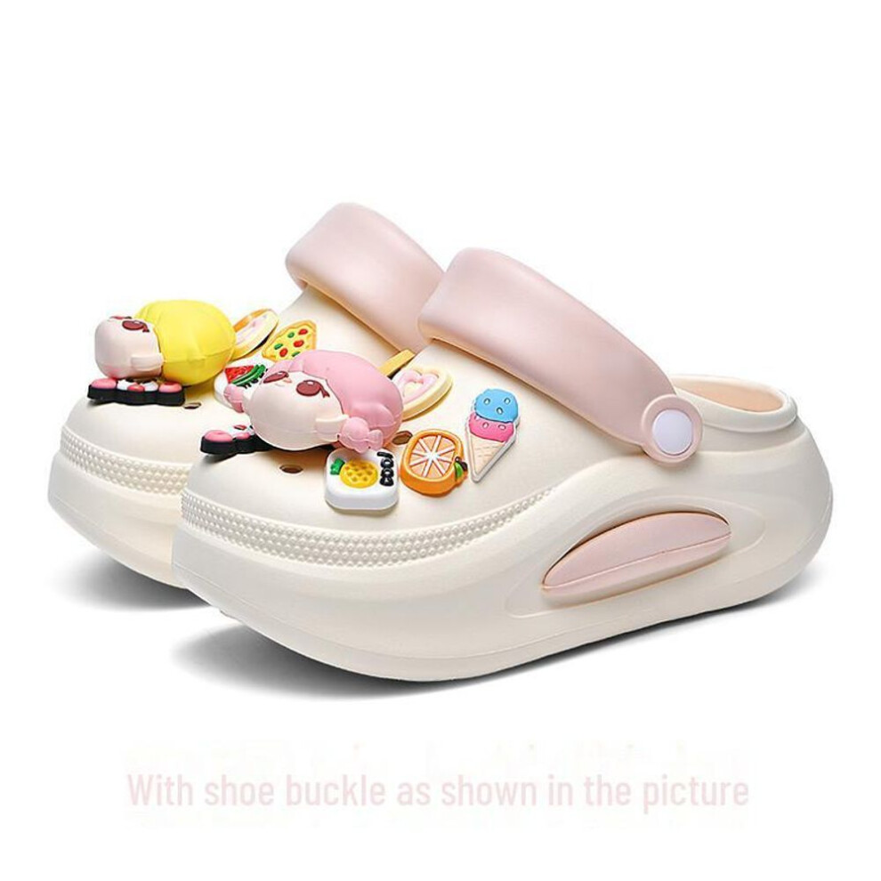 (as the picture, 37-38) Women's Dopamine Hole Sandals: Thick-Soled, Lightweight, Non-Slip, Summer Outdoor Wading Shoes