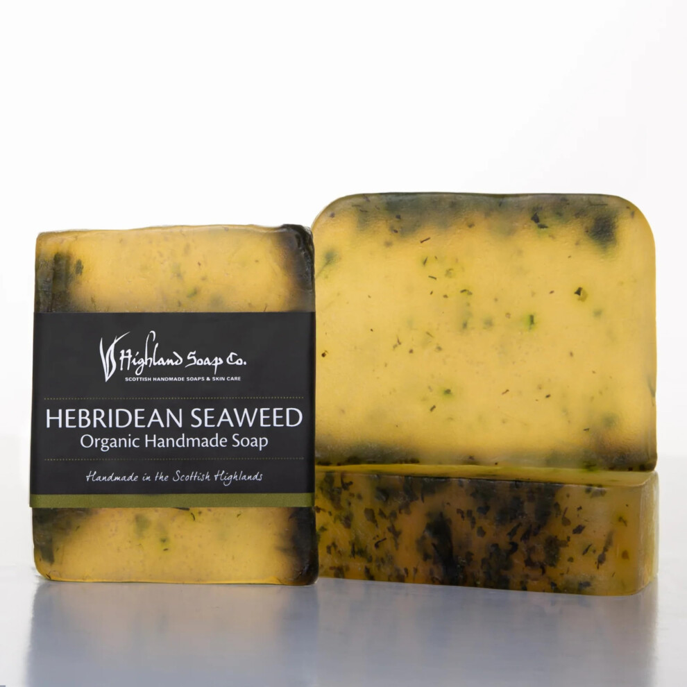 Highland Soap Co The Highland Soap Company Handmade Scottish Organic Vegetable Oil Glycerin Soap Bar Hebridean Seaweed 5.3Oz (Pack Of 1)