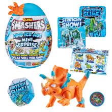 Smashers Dino Ice Age Triceratops av ZURU Mini Surprise Egg med överraskningar!