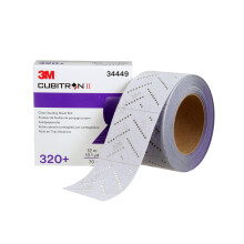3M Cubitron II Hookit Abrasive Sheet Roll, 34449, Multi-Hole, 70 mm x 12 m, 320+ Grade, Automotive Sanding Roll Sandpaper for Coating Removal, Body R