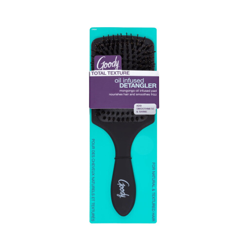 Escova Goody Total Texture com Óleo de Mongongo - Desembaraçador com Brilho e Proteção para Cabelo