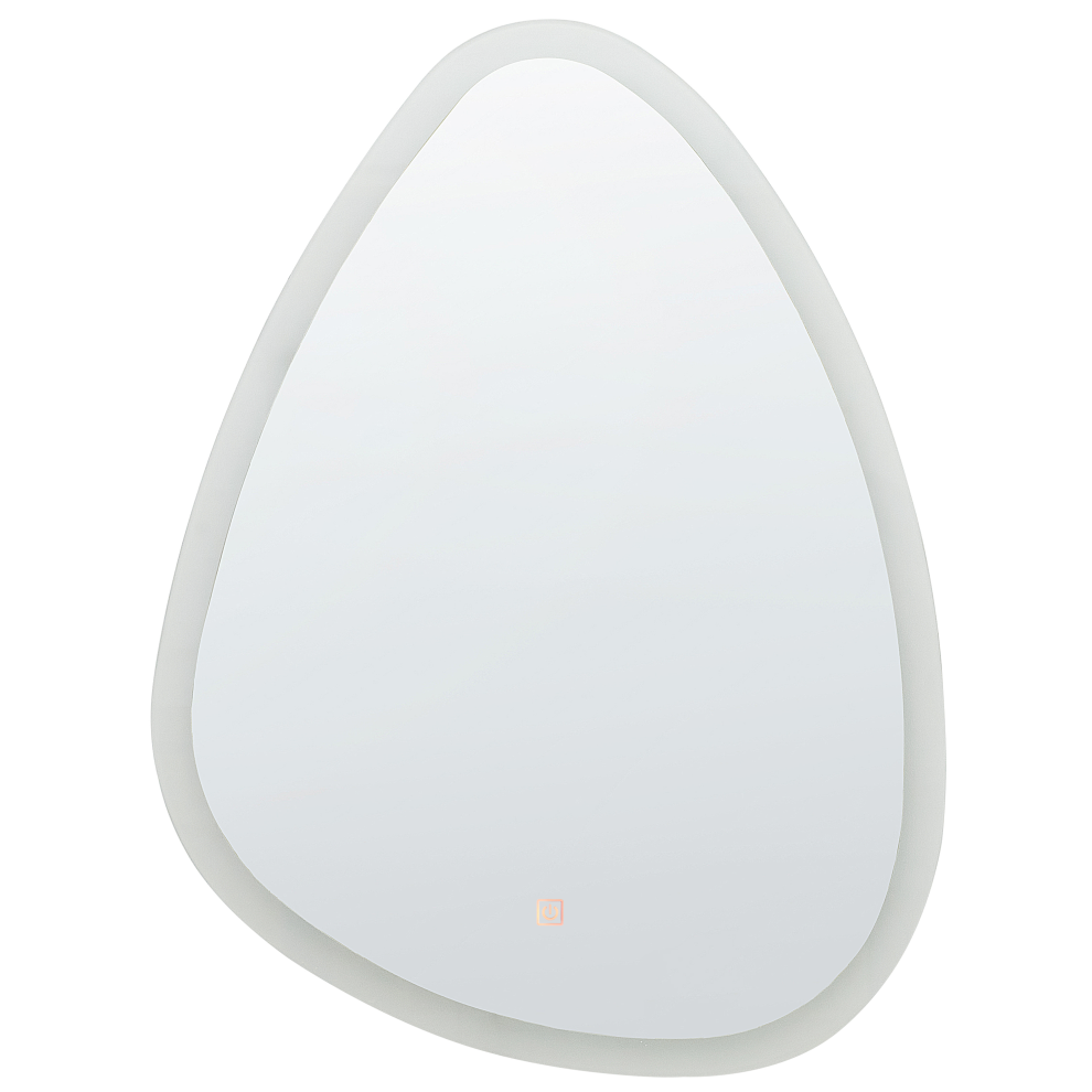 LED Bathroom Mirror BETHUNE 58 cm 78 cm Silver