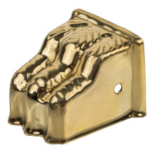 Small Stamped Brass Furniture Leg Claw Feet | Toe Cap to Protect Feet of Table Dresser Sofa | Antique Furniture Reproduction Hardware | UA-375-