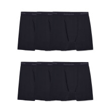Fruit of the Loom Herren Big and Tall Tag-freie Unterwäsche & Unterhemden Boxer Briefs, Big Man - Baumwolle Stretch - 6er Pack Schwarz, 3X-Large