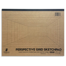 Koala Tools | Tekenperspectief (1 en 2 punten) Groot schetsblok (1 punt - 9 x 12)