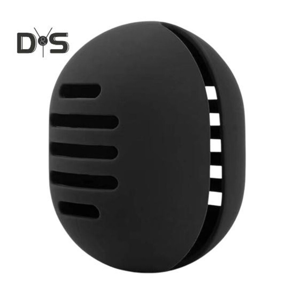 (black) Makeup Sponge Holder Double-Sided Breathable Silicone Makeup Blender Holder Powder Puff Storage Organizer Travel Case