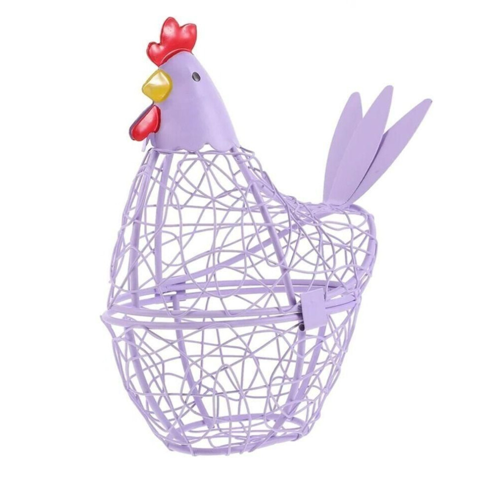 (purple) Kitchen Decorations Egg Basket Home Crafts Egg Container New Eggs Storage Container