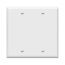ENERLITES dupla res kszlk fali lemez fnyes fellet standard mretu 2-rszes 4,50"""" x 4,57"" polikarbont hore lgyul muanyag 8802-W fehr