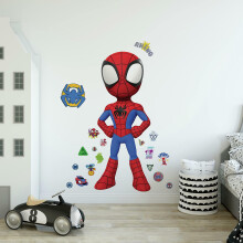 Roommates RMK4924GM Spidey s csodlatos bartai Peel and Stick Falimatrick piros Srga Kk Zld Narancs Lila