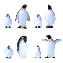 Figurine realiste de pinguin 8 PC -uri Bytert Ocean Animal Penguin Figura Colec?ie Colec?ie Playet Penguin Toppers Cadou de na?tere de Craciun