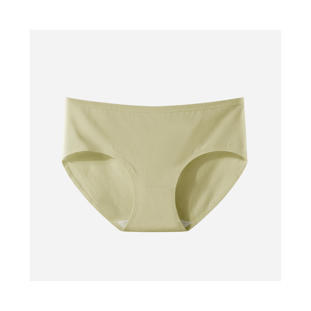 (Green,M)Caleçon femme style minimaliste pur coton confort respirant lingerie