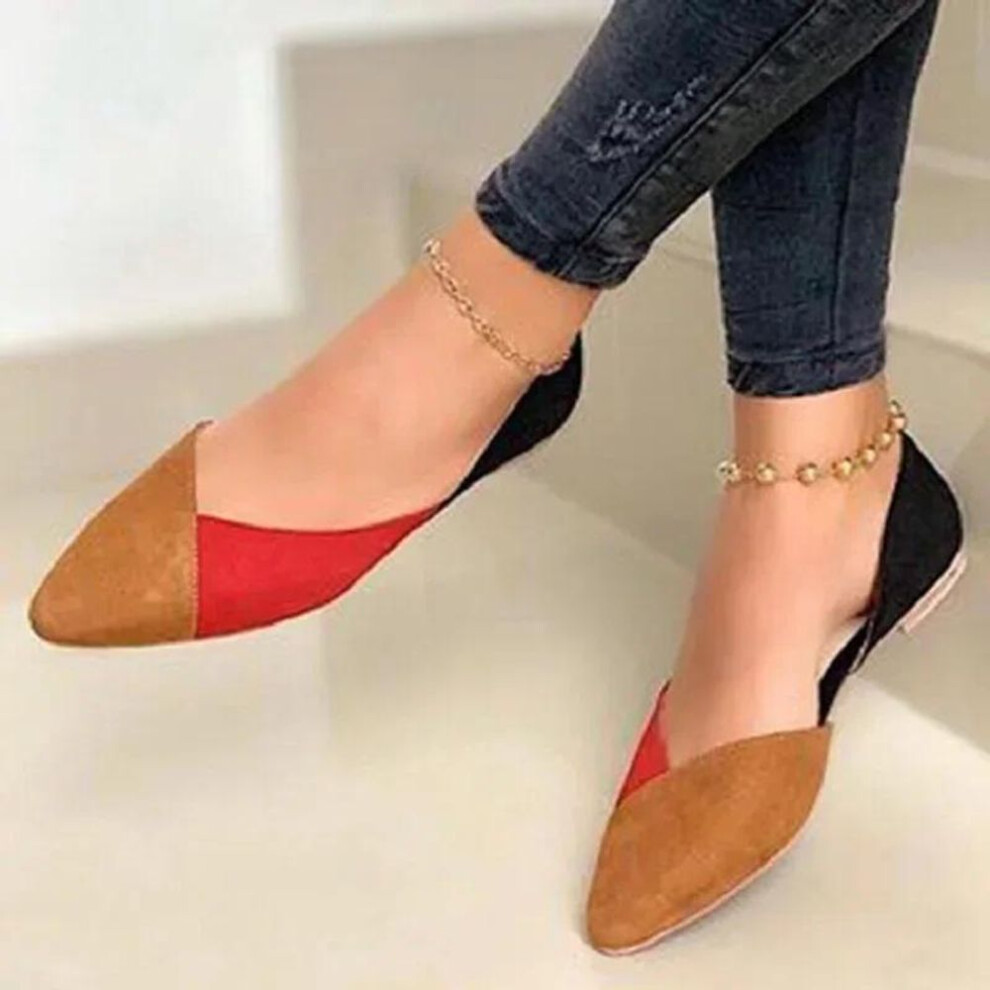 (dark brown, 40) Women Flats Pumps Fashion Summer Shoes Flat Ballerina Comfortable Casual Women Shoes