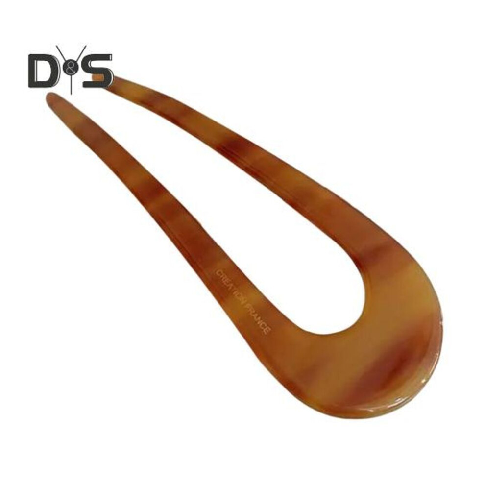 (coffee) Hair Stick Acetic Acid Lightweight U-shaped Hairpin School Work Travel Hair Fork Women Hair Accessory