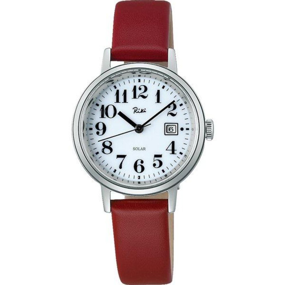 Seiko Women's Akqd401 (riki Women's Leather Band) Round Watch Stainless Analog