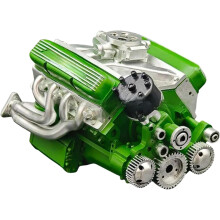 (Green) Cison V8 Engine Kit Gasoline Gasoline Ohv Small-Block Model Kits Kits Build Stem V8 Model Engine
