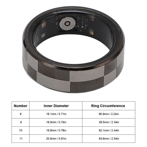 Smart Ring 18mAh Aluminum Alloy Lightweight 5ATM 1