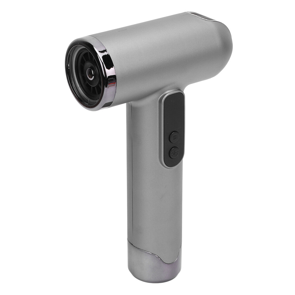 Silver Cordless Hair Dryer 100000Rpm 15000Mah Usb Rechargeable Powerful 200W Fast Drying Blow Dryer With Nozzle For Home Travel